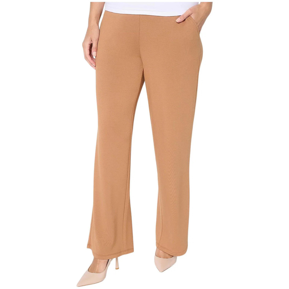 Brandis Women's Acquitted Knit Wide Leg Pants KentuckyBourbon - Petite